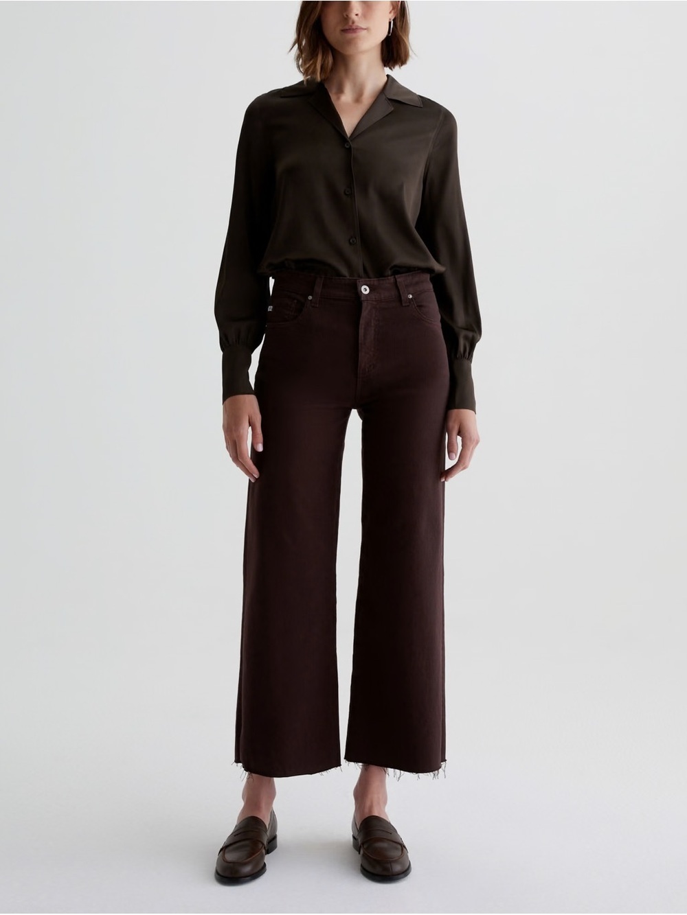 AG Saige Wide Leg Crop Jeans